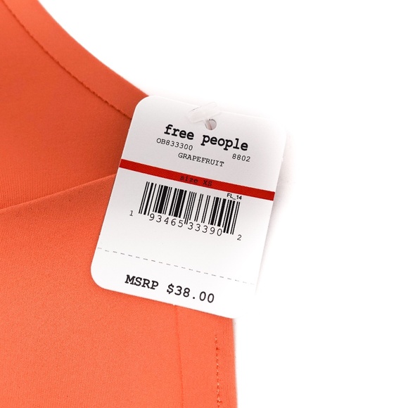 Free People Amber Halter Grapefruit Bralette XS - Picture 7 of 13